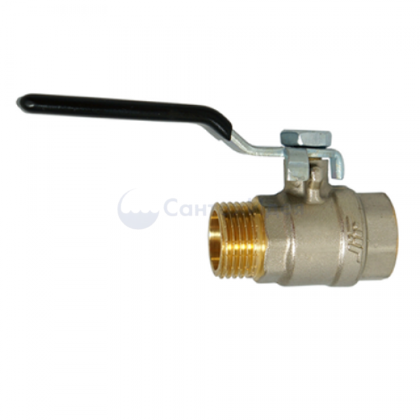 JIF 352 NB Кран шаровый ГШ, ручка 1" черная ручка