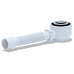 Е415CL Сифон АНИ для душевого поддона 1 1/2"*50 с гибкой трубой 375*40/50 хром, клик-клак