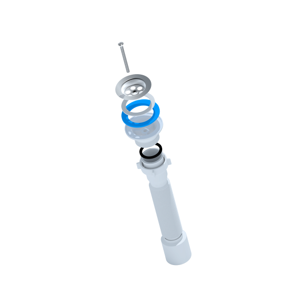 G105 Сифон гофрированный 1 1/2"*50 (350-760мм)