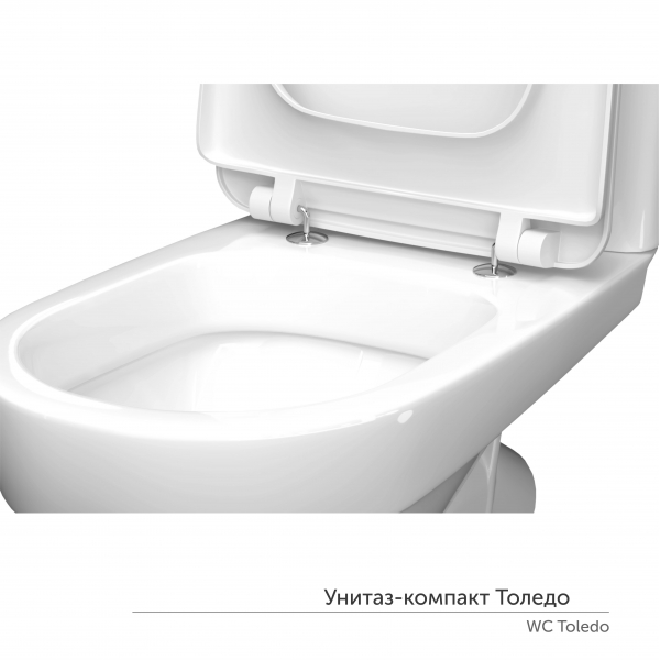 Унитаз-компакт Толедо МС Инкоэр белый с1 (кос.вып.)