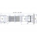 G115 Сифон гофрированный удлинённый 1 1/2"*50 (525-1355мм)