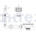 N305 Перелив Ани для мойки 3 1/2" с прямоугл.верт.корпусом