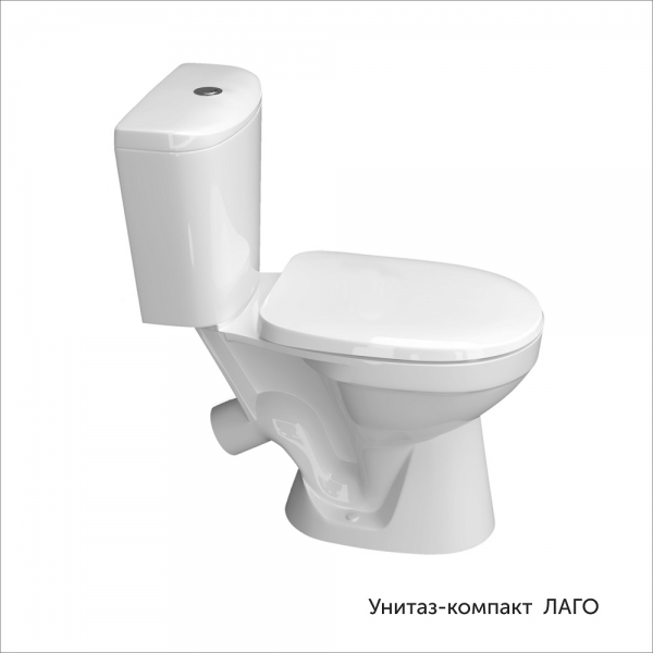 Унитаз-компакт Лаго ЖС Инкоэр-Б1 белый с1 (кос. вып.)