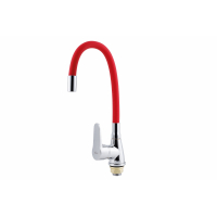 FZs-822-R101 Смеситель FAUZT д/мойки красный