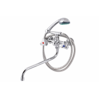 ПСМ-157-К/80 Смеситель д/ванны литой кер шар душ