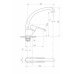 ПСМ-335-КТ/017 Смеситель для кухни бок ручка