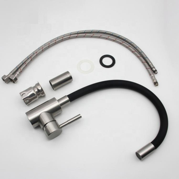 114-W003 TSARSBERG Смеситель д/кухни белый