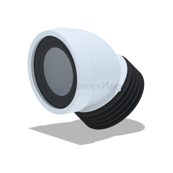 W4228 Труба фановая 110*45 град короткая