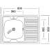 Мойка кух. EC-220М 60*80 левая чаша