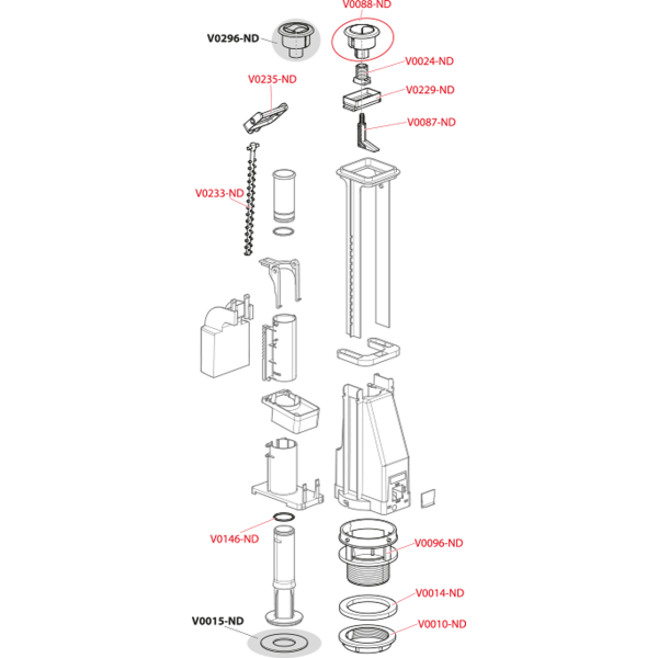 Сливной механизм с двойной кнопкой A08