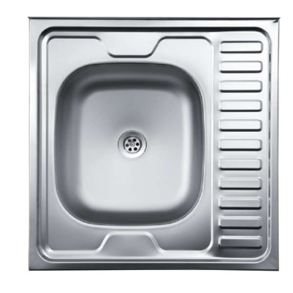 Мойка кух. S-209 60*60 ГЛУБОКАЯ левая чаша