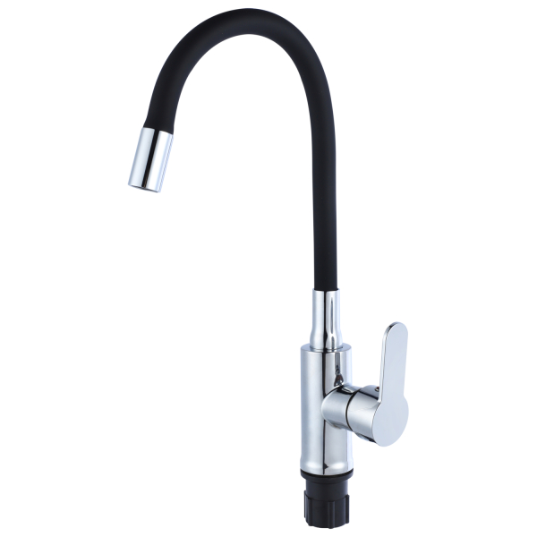 TSB-732-BL02 TSARSBERG Смеситель д/кухни черный (ручка пластик)