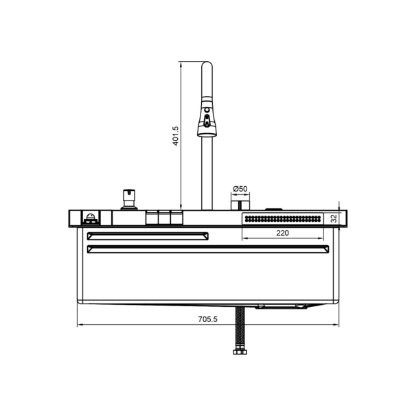 Мойка PSM 9952 GR многофункциональная из нержавеющей стали