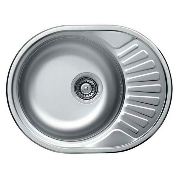 Мойка кух. EC-257 45*57 правая с сифоном