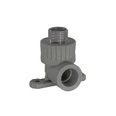 Угольник с крепл 25*3/4 НР ПП Valfex СЕРЫЙ