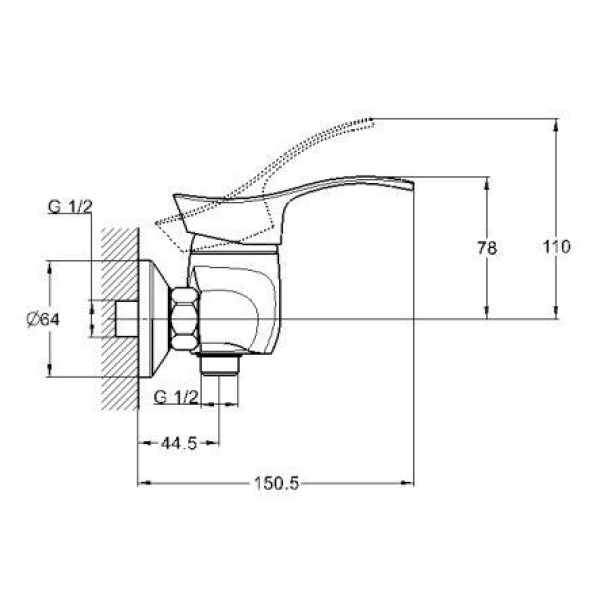 KLO5-B048 Glauf Смеситель для душа KLO5-B048 Glauf Смеситель для душа