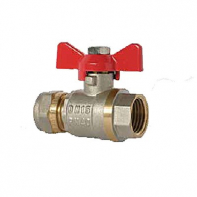 JIF 357 NB Кран шаровой 1/2*16, ц/г, бабочка JIF 357 NB Кран шаровой 1/2*16, ц/г, бабочка