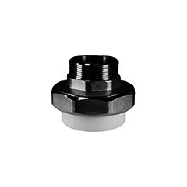 Муфта комб разъемн 25*1/2 НР ПП Valfex СЕРАЯ