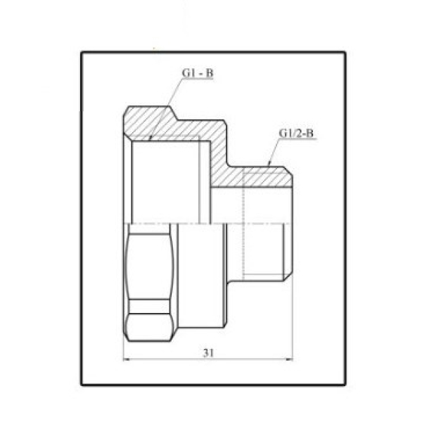 Переходник 25*15 ZW50134