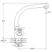 QTZ4-D827 Смеситель для кухни 2-х ручк