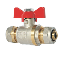 JIF 359 NB Кран шаровой 16*16, ц/ц, бабочка