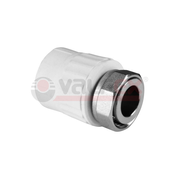 Муфта с накидн гайкой 20*3/4 ПП Valfex БЕЛАЯ