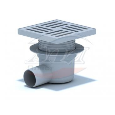 ТА5610 Трап гориз. рег. с вып. 50мм, с пласт. реш. 150*150