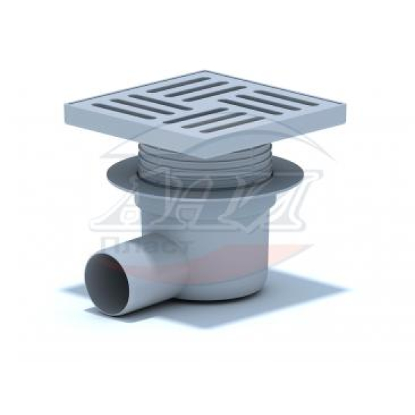 ТА5610 Трап гориз. рег. с вып. 50мм, с пласт. реш. 150*150