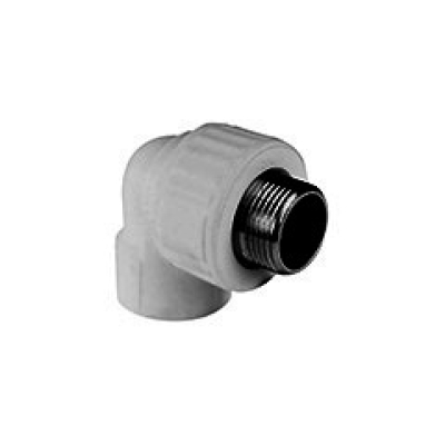 Угольник переход 25*3/4 НР ПП Valfex СЕРЫЙ