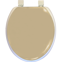 Сиденье д/унитаза мягкое "Океан" без рисунка кремовое 1/17