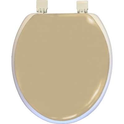 Сиденье д/унитаза мягкое "Океан" без рисунка кремовое 1/17