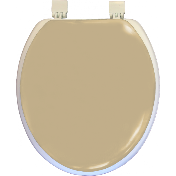 Сиденье д/унитаза мягкое "Океан" без рисунка кремовое 1/17