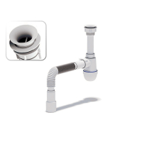 С5015 Варяг сифон с г/трубой 40*40/50