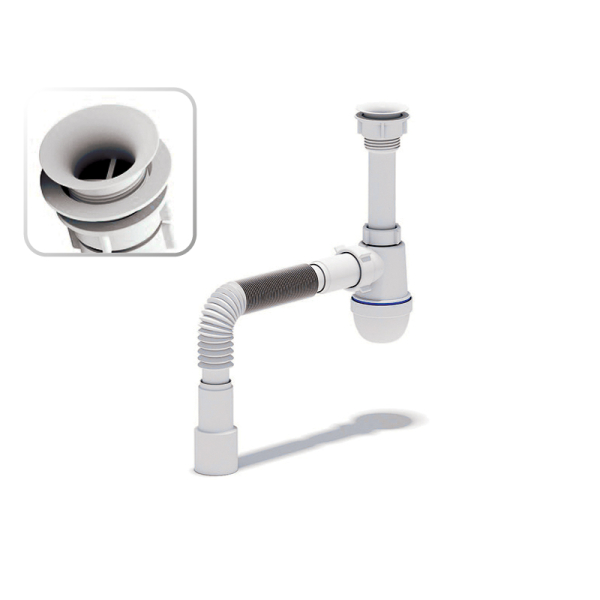 С5015 Варяг сифон с г/трубой 40*40/50