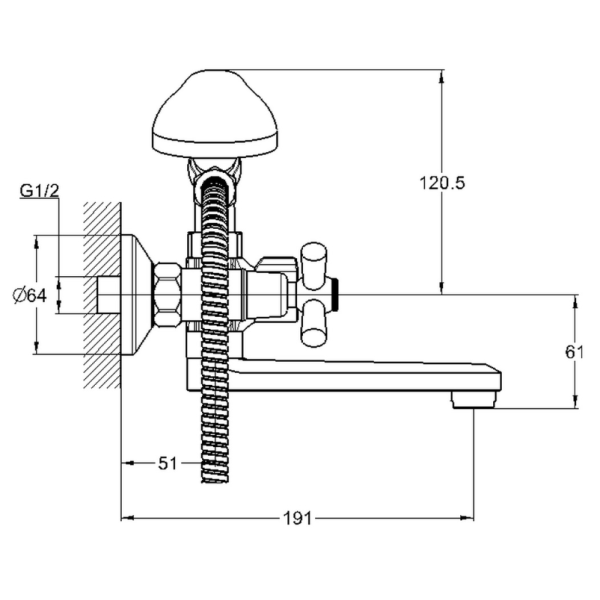 QMT3-A722 G.lauf Смеситель для ванны с литым поворотным изливом QMT3-A722 G.lauf Смеситель для ванны с литым поворотным изливом