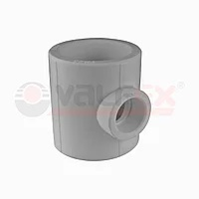 Тройник 25/20/25 редукц ПП Valfex СЕРЫЙ
