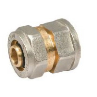 Фитинг прямой 16х1/2''F ц/г латунн.никел.