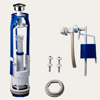 Арматура  бок. кнопка хром АС-16.2М, РБМ