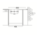 Мойка кух. S-409 60*60 правая чаша