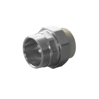 Муфта разъёмн. 20*1/2 с наруж. резьбой PPRC (Серая)