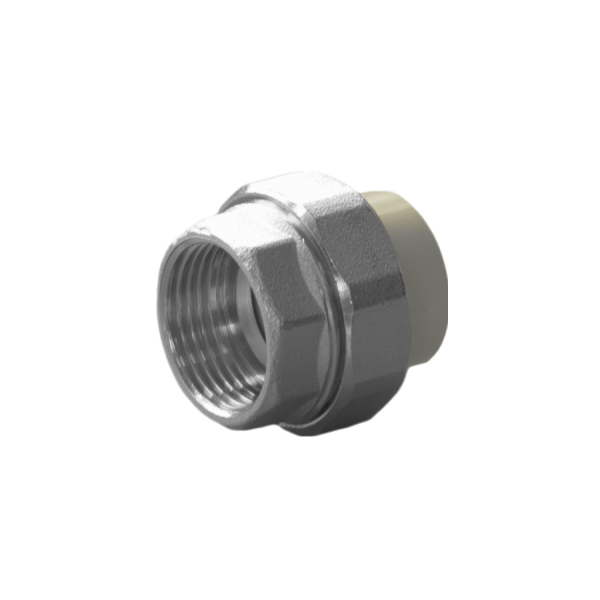 Муфта разъёмн. 25*3/4 с внутр. резьбой PPRC (Серая)