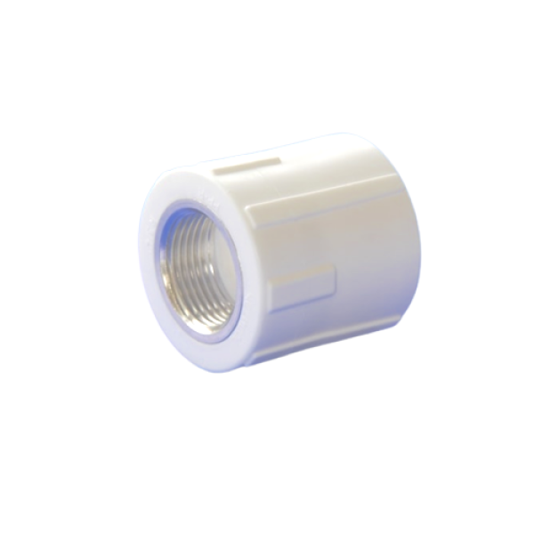 Муфта комб. 20*1/2 с внутр. резьбой PPRC (Белая)