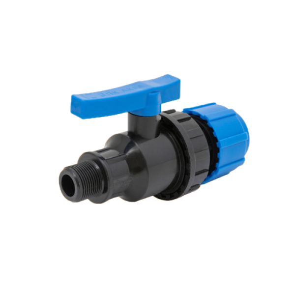 Кран шаровой компрес-ный НР разъёмный d 25*3/4 ТПК-АКВА