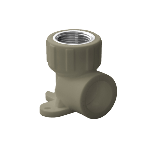 Угольник комб. 20*1/2 с внутр. резьбой с крепл. PPRC (Серый)