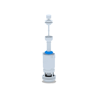 WС7040 Арматура спускная шток ручка белая
