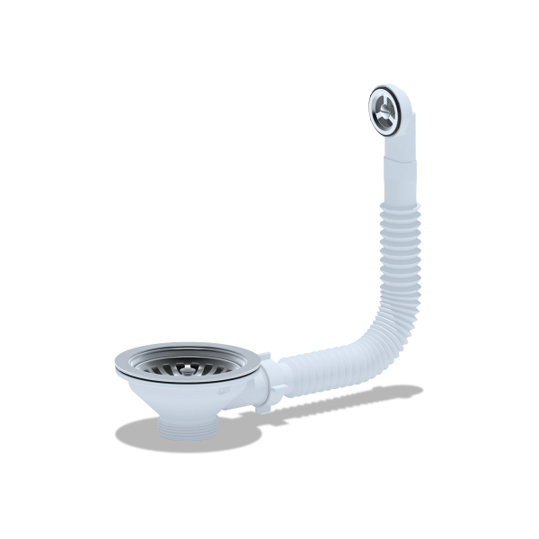 N320S Гибкий перелив Ани для мойки 3 1/2" с круглым вертикальным корпусом