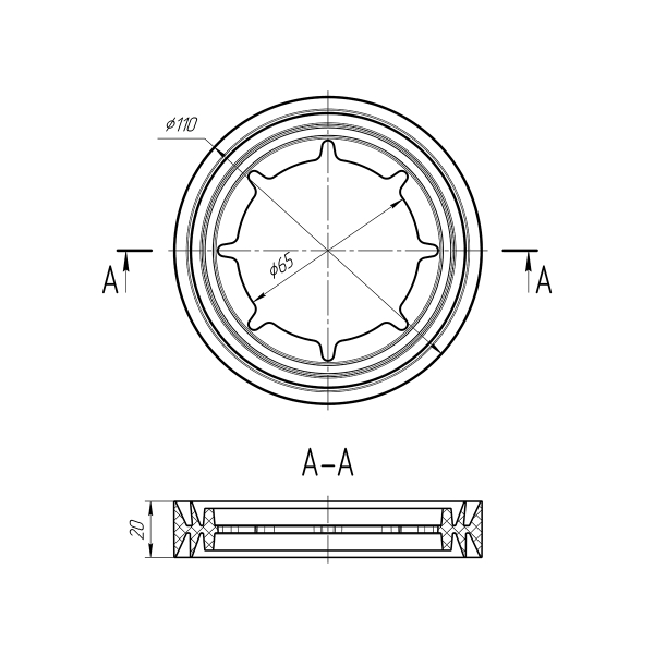 М800 Прокладка бачка унитаза