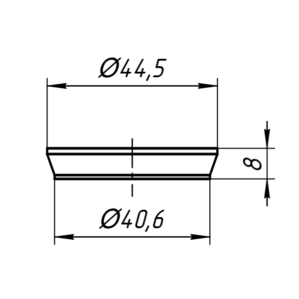 М040 Прокладка коническая 40 мм