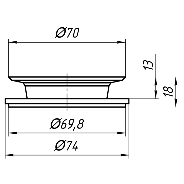 М080 Прокладка 2-сторонняя "бабочка"
