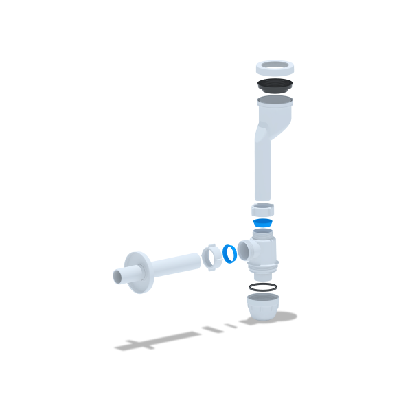 U1003 Сифон Ани д/писуара с вых на 32 и прямой трубой